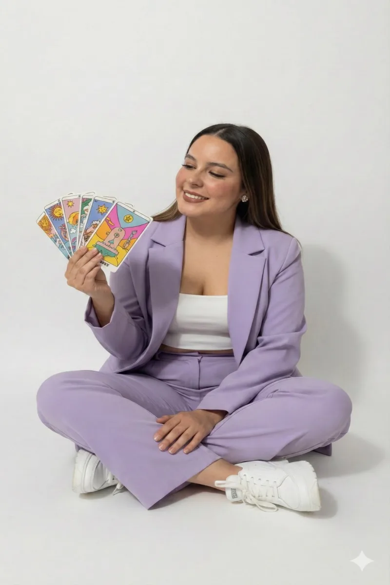 Laura Lozano en sesión de tarot evolutivo online